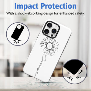 Personalized Daisy iPhone 16 Pro Max Case, Glossy